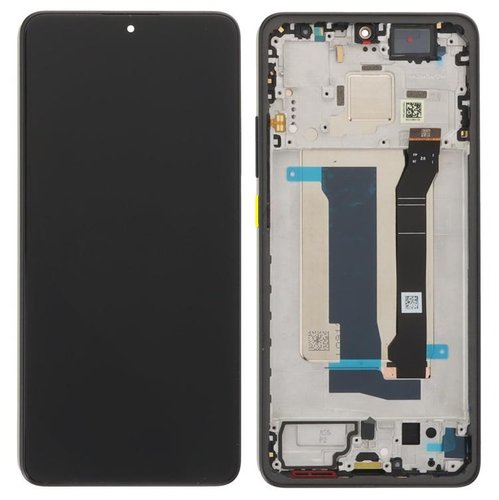 TOUCHSCREEN + DISPLAY AMOLED DISPLAY COMPLETO + FRAME PER XIAOMI POCO X7 PRO 5G (2412DPC0AG) NERO GIALLO ORIGINALE (SERVICE PACK)