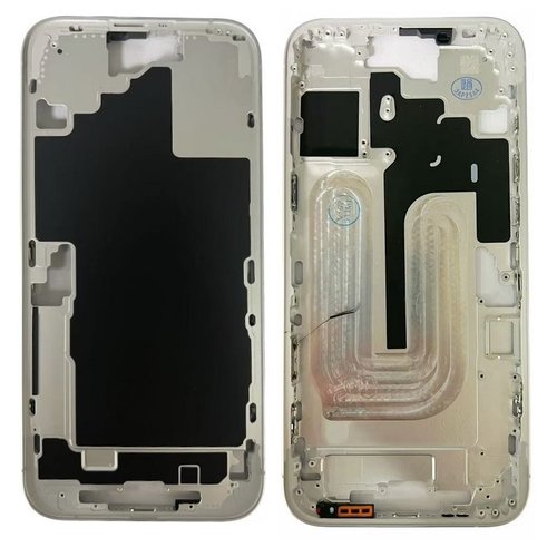 COVER CENTRALE A PER APPLE IPHONE 16 PLUS 6.7 BIANCO MATERIALE ORIGINALE