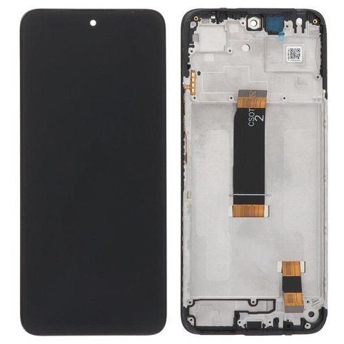 TOUCHSCREEN + DISPLAY AMOLED DISPLAY COMPLETO + FRAME PER XIAOMI REDMI 13 4G (2404ARN45A 24040RN64Y) / REDMI 13 5G / POCO M6 4G (2404APC5FG) NERO ORIGINALE (SERVICE PACK)