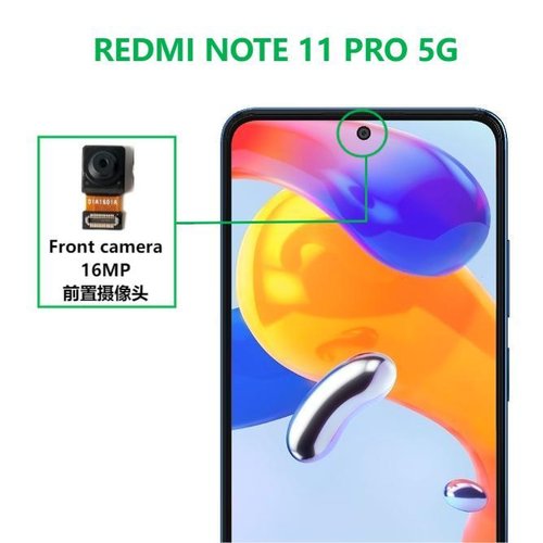 CAMERA ANTERIORE 16MP PER XIAOMI REDMI NOTE 11 PRO 5G (21091116I 2201116SG) / POCO X4 PRO 5G (2201116PG)