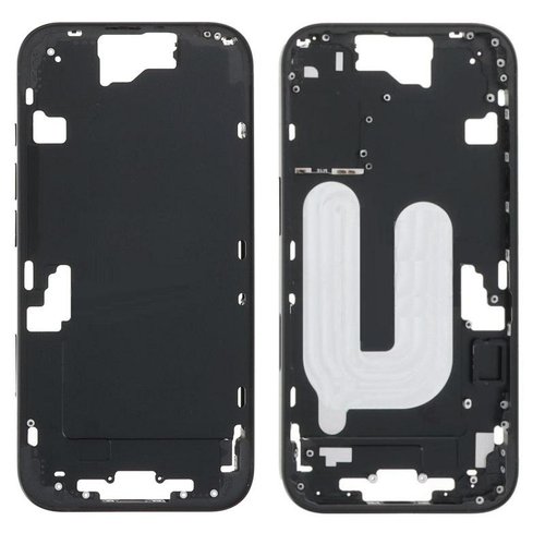 COVER CENTRALE A PER APPLE IPHONE 16 6.1 NERO MATERIALE ORIGINALE