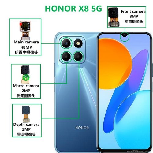 CAMERA MACRO 2MP PER HONOR X6 (VNE-LX1 VNE-LX2 VNE-LX3) / HONOR X7A (RKY-LX2) / HONOR X8 5G (VNE-N41) / HONOR X7 (CMA-LX2) / HONOR X8 (TFY-LX1) / HONOR 70 LITE (RBN-NX1) ORIGINALE