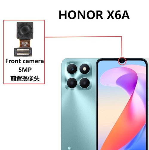 CAMERA ANTERIORE 5MP PER HONOR X6A (WDY-LX1) ORIGINALE