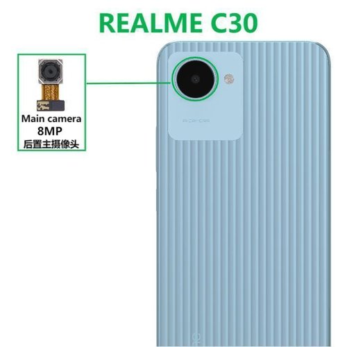 CAMERA POSTERIORE 8MP PER REALME C30 (RMX3581 RMX3623) ORIGINALE