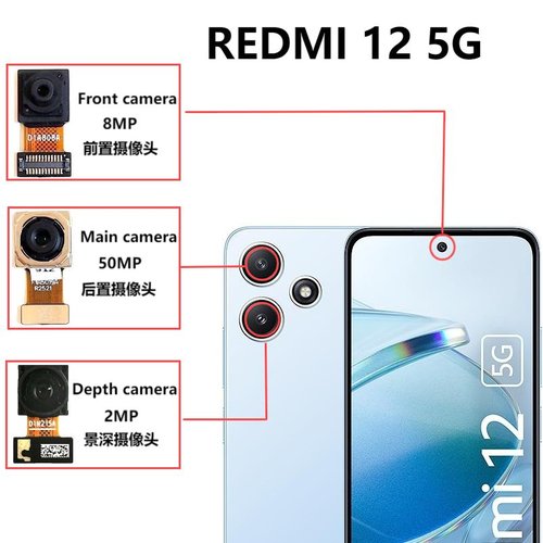 CAMERA PROFONDITA 2MP PER XIAOMI REDMI 12 5G (23076RN4BI 23076RN8DY) ORIGINALE
