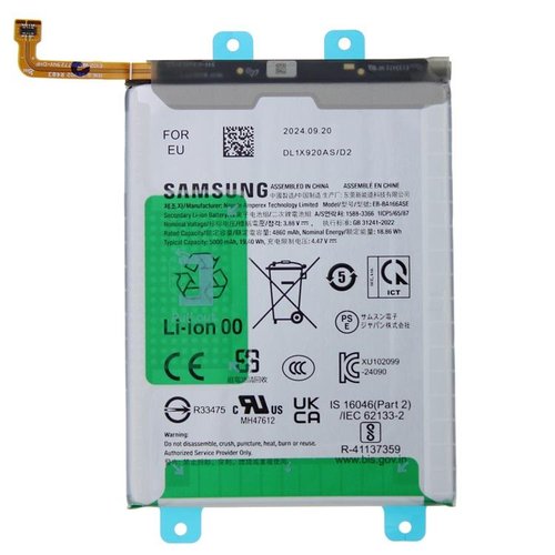 BATTERIA EB-BA166ABY EB-BA166ASE EB-BA166ABE PER SAMSUNG GALAXY A16 5G A166B / A16 4G A165F / A17 4G A175F / A17 5G A176B / A26 5G A266B