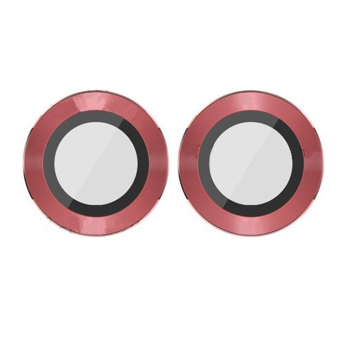 SET 2 PEZZI VETRO E SUPPORTO CAMERA PER APPLE IPHONE 12 MINI 5.4 / 12 6.1 ROSSO