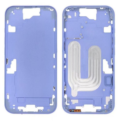 COVER CENTRALE A PER APPLE IPHONE 16 6.1 BLU OEM (SENZA PULSANTE DELLA FOTOCAMERA + CAVO)
