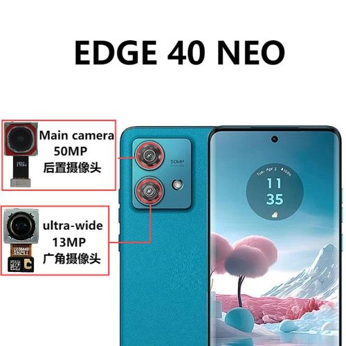 ANGOLO AMPIO CAMERA POSTERIORE PICCOLO 13MP PER MOTOROLA EDGE 40 NEO (XT2307-1) ORIGINALE