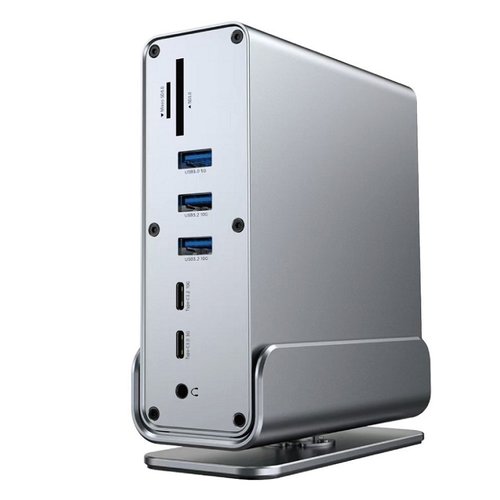 15 IN 1 HUB ADATTATORE ALLUMINIO MODEL BYL-2519 TYPE-C TO (3.5mm AUDIO / 3 USB 3.0 / 2 USB 2.0 / 2 TYPE-C / TF / SD / RJ45 1000M / DP /2 HDTV / PD100W) (CON IMBALLAGGIO)