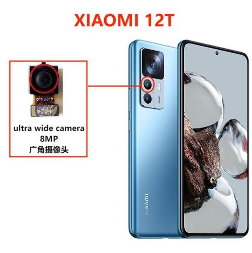 ANGOLO AMPIO CAMERA POSTERIORE PICCOLO 8MP PER XIAOMI 12T / 12T PRO (22081212UG) / POCO X5 PRO 5G (22101320G 22101320I) ORIGINALE