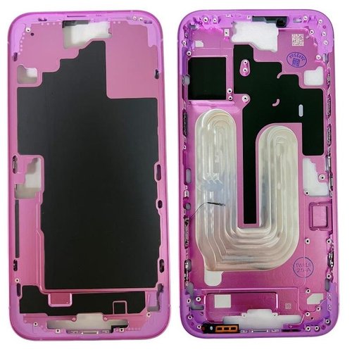 COVER CENTRALE A PER APPLE IPHONE 16 PLUS 6.7 ROSA MATERIALE ORIGINALE