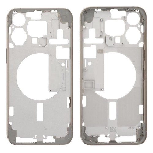COVER CENTRALE A PER APPLE IPHONE 15 PRO MAX 6.7 TITANIO NATURALE MATERIALE ORIGINALE