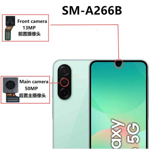 CAMERA ANTERIORE 13MP PER SAMSUNG GALAXY A26 5G A266B ORIGINALE