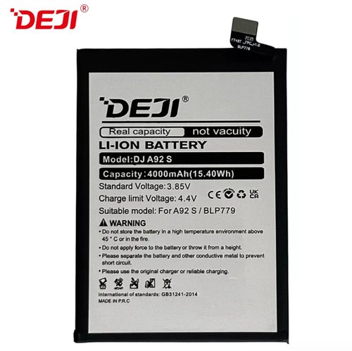 DEJI BATTERIA DJ A92 BLP779 PER OPPO A92 (CPH2059) / A92S (PDKM00) / RENO 4 LITE (CPH2125) / RENO4 Z 5G / RENO 4Z 5G (CPH2065)