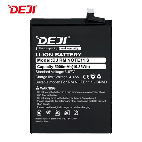 DEJI BATTERIA DJ RM NOTE 11S BN5D PER XIAOMI REDMI NOTE 11 (2201117TG 2201117TI 2201117TY) / NOTE 11S (2201117SG) / POCO M4 PRO 4G (MZB0B5VIN 2201117PI 2201117PG) / REDMI NOTE 12S (2303CRA44A 23030RAC7Y 2303ERA42L)