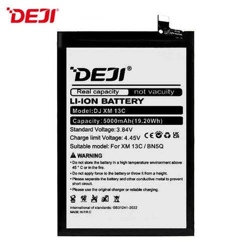 DEJI BATTERIA DJ RM 13C BN5Q PER XIAOMI REDMI 13C (23100RN82L 23106RN0DA) / POCO C65 (2310FPCA4G)