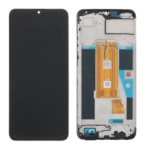 DISPLAY LCD + TOUCHSCREEN DISPLAY COMPLETO + FRAME PER REALME C61 (RMX3930) / REALME NOTE 60 (RMX3933) NERO ORIGINALE