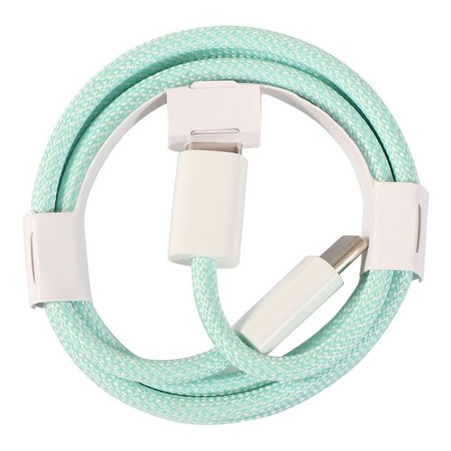 CAVO DATI DA 60W USB-C / TYPE-C A USB-C / TYPE-C RICARICA LUNGHEZZA 1M (VERDE)