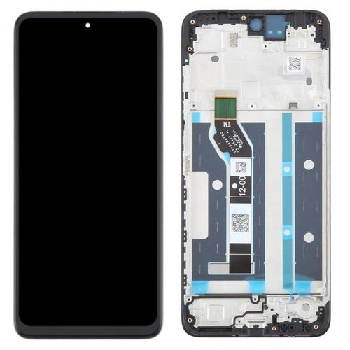 DISPLAY LCD + TOUCHSCREEN DISPLAY COMPLETO + FRAME PER MOTOROLA MOTO E15 (XT2523-6) NERO ORIGINALE