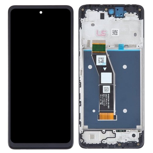 DISPLAY LCD + TOUCHSCREEN DISPLAY COMPLETO + FRAME PER MOTOROLA MOTO G24 (XT2423-1) NERO ORIGINALE
