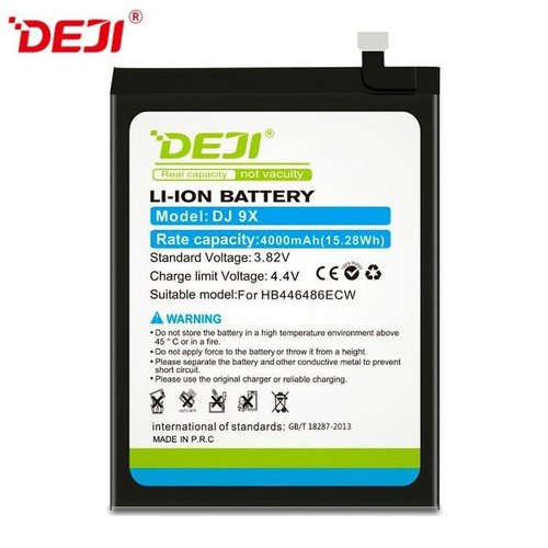 DEJI BATTERIA DJ 9X HB446486ECW PER HUAWEI P20 LITE 2019 / NOVA 5i / P SMART Z / HONOR 9X / HONOR 9X PRO / ENJOY 10 / P SMART PRO