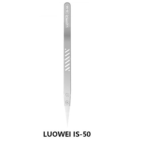 LUOWEI IS-50 PINZETTE A PUNTA IN CERAMICA ISOLANTE DURA