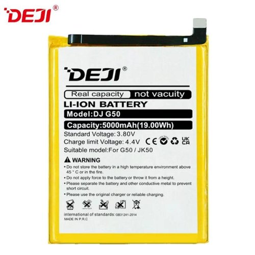 DEJI BATTERIA DJ G50 JK50 PER MOTOROLA MOTO G7 POWER XT1955 / E7 PLUS XT2081-1 / G8 POWER LITE XT2055 / G9 PLAY XT2083 / G10 XT2127-2 / G20 XT2128-1 / G30 XT2129-1 / G50 XT2137-1 / E30 XT2159-2 / DEFY 2021 XT2083 / E7 POWER XT2097 / G51 5G XT 2171 / E40 (XT2159-3)