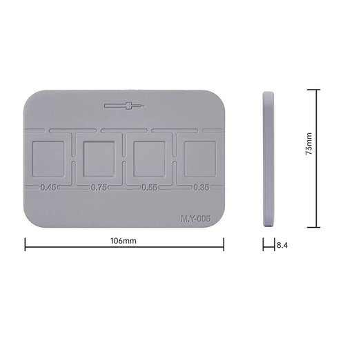 MR YANG MY-005 MAGNETISMO SUPER FORTE TAMPONE DI LATTA PER 0.35MM / 0.45MM / 0.55MM / 0.65MM BGA RIPARAZIONE DI RISALDATURE DI CHIP