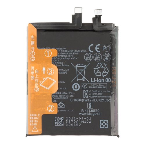 BATTERIA HB536479EFW PER HUAWEI P50 PRO (JAD-AL50 JAD-LX9 JAD-AL00)
