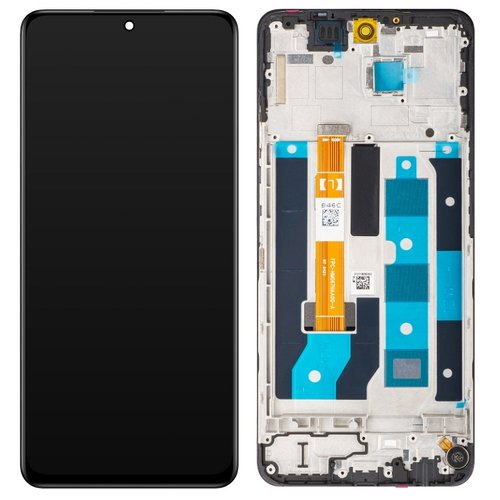 DISPLAY LCD + TOUCHSCREEN DISPLAY COMPLETO + FRAME PER REALME 12X 5G (RMX3997) NERO ORIGINALE