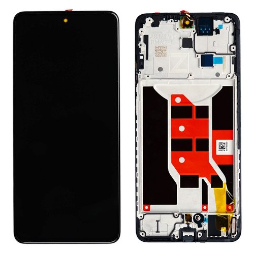 TOUCHSCREEN + DISPLAY LCD DISPLAY COMPLETO + FRAME (FK03 VERSION) PER OPPO RENO12 F 4G (CPH2687) NERO OEM OLED