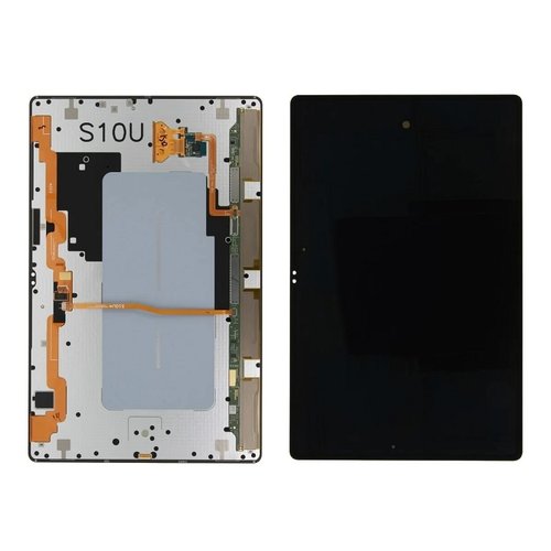 (Prenotazione) DISPLAY LCD + TOUCHSCREEN DISPLAY COMPLETO SENZA FRAME PER SAMSUNG GALAXY TAB S10 ULTRA X920 X926B NERO ORIGINALE
