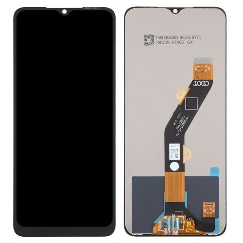 DISPLAY LCD + TOUCHSCREEN DISPLAY COMPLETO SENZA FRAME PER INFINIX SMART 7 (X6515) / SMART 7 HD (X6516) / TECNO SPARK 10 (KI5q) / SPARK 10 5G (K18) / SPARK 10C (KI5k KI5m) / SPARK GO 2023 (BF7n) / TECNO POP 7 PRO (BF7 BF7h) / ITEL A60 (A662L) / P40 (P662L) / A60S (A662LM) NERO