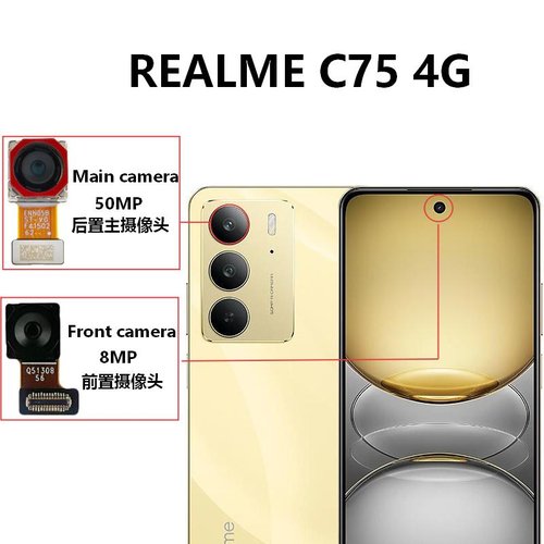 CAMERA ANTERIORE 8MP PER REALME C75 4G (RMX3941) ORIGINALE