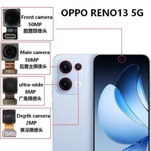 ANGOLO AMPIO CAMERA POSTERIORE PICCOLO 8MP PER OPPO RENO13 5G (CPH2689 PKM110) ORIGINALE