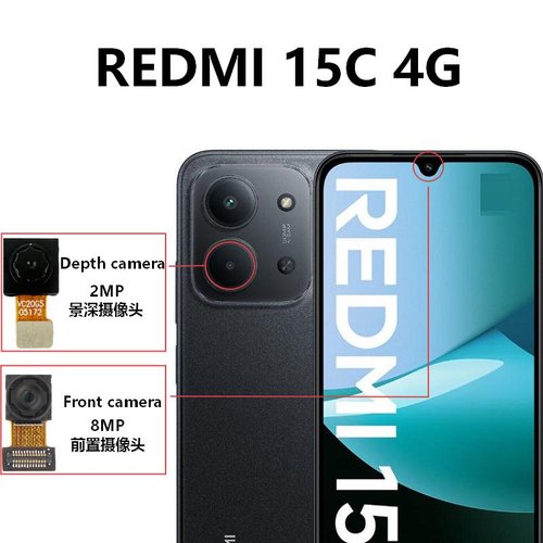 CAMERA ANTERIORE 8MP PER XIAOMI REDMI 15C 4G (25078RA3EA) ORIGINALE (GLOBALE VERSION)
