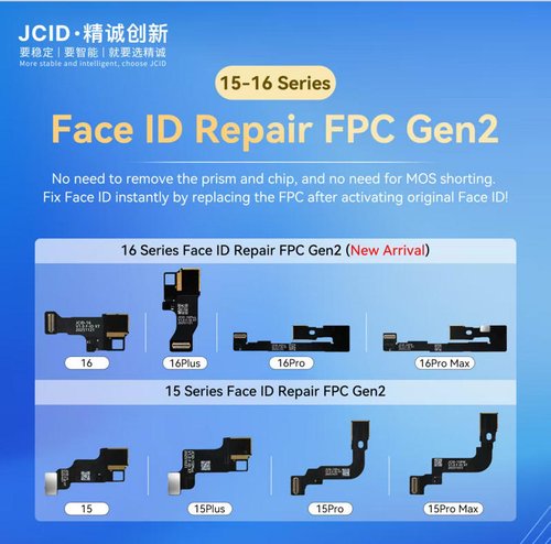 (Prenotazione) JCID GEN2 FACE ID CAVO FLESSIBILE DEL PROIETTORE DOT PER APPLE IPHONE 15 PRO MAX 6.7