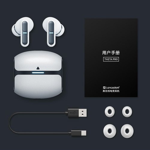 LANSHIDUN TG12B TWS EARPHONE BIANCO PER APPLE / HUAWEI / XIAOMI