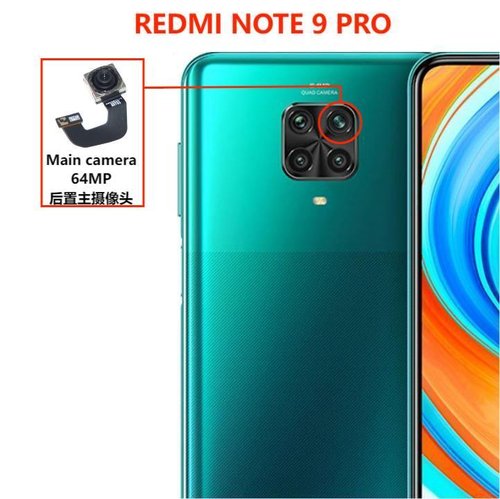 CAMERA POSTERIORE 64MP PER XIAOMI REDMI NOTE 9 PRO
