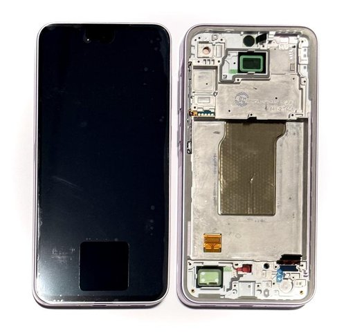 TOUCHSCREEN + DISPLAY AMOLED DISPLAY COMPLETO + FRAME PER SAMSUNG GALAXY A35 5G A356B LILLA / VIOLA SCHERMO SERVICE PACK + FRAME (NON ORIGINALE)