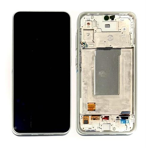 TOUCHSCREEN + DISPLAY AMOLED DISPLAY COMPLETO + FRAME PER SAMSUNG GALAXY A36 5G A366B LIMA VERDE ORIGINALE (SERVICE PACK)