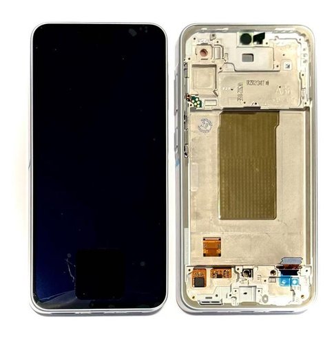 TOUCHSCREEN + DISPLAY AMOLED DISPLAY COMPLETO + FRAME PER SAMSUNG GALAXY A36 5G A366B BIANCO SCHERMO SERVICE PACK + FRAME (NON ORIGINALE)