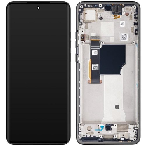 TOUCHSCREEN + DISPLAY AMOLED DISPLAY COMPLETO + FRAME PER MOTOROLA EDGE 40 NEO (XT2307-1) NERO ORIGINALE (SERVICE PACK )