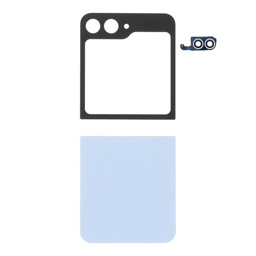SET 2 PEZZI COVER POSTERIORE PER SAMSUNG GALAXY Z FLIP6 5G F741B BLU