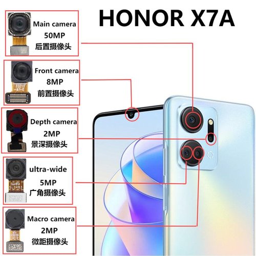 CAMERA ANTERIORE 8MP PER HONOR X7A (RKY-LX2) ORIGINALE