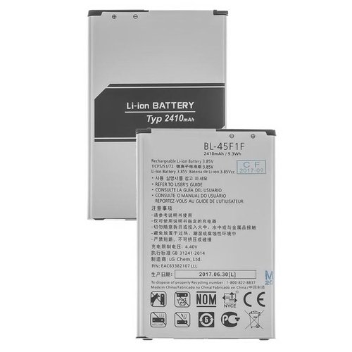 BATTERIA ORIGINALE BL-45F1F PER LG K4 2017 M153 M160 M151 / K8 2017 M200N M210 MS210 / K9 2018 X210E / LG K9