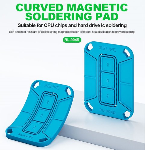 RELIFE RL-004R PIAZZOLA DI SALDATURA MAGNETICA CURVA PER LA SALDATURA DI CHIP CPU / CIRCUITI INTEGRATI PER DISCHI RIGIDI