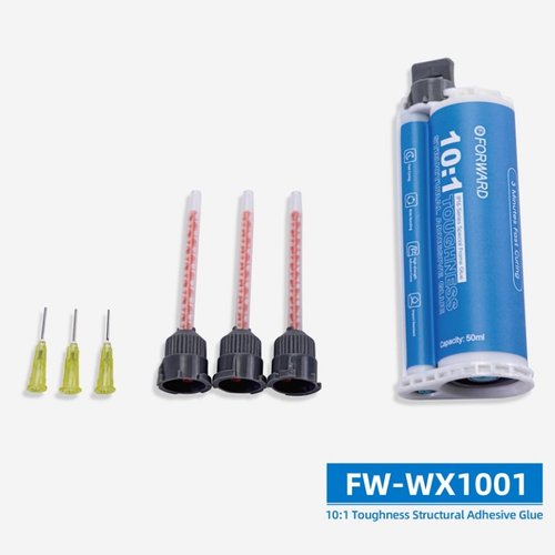 FORWARD FW-WX1001 10:1 COLLA ADESIVA STRUTTURALE RESISTENTE PER IPHONE SERIE / ANDROID SERIE COLLA SPECIALE PER TELAI 50ML