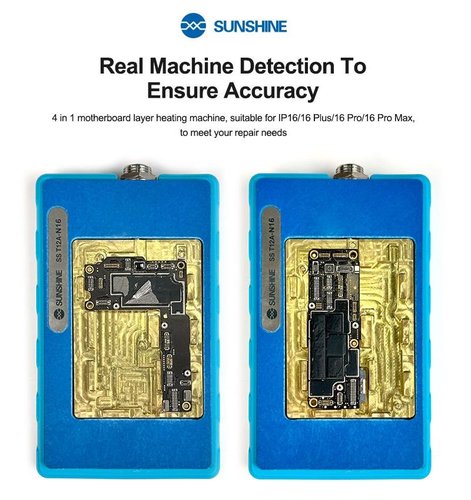 SUNSHINE SS-T12A-N16 STAMPO SCHEDA MADRE PER APPLE IPHONE 16 / IPHONE 16 PLUS / IPHONE 16 PRO / IPHONE 16 PRO MAX